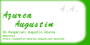 azurea augustin business card